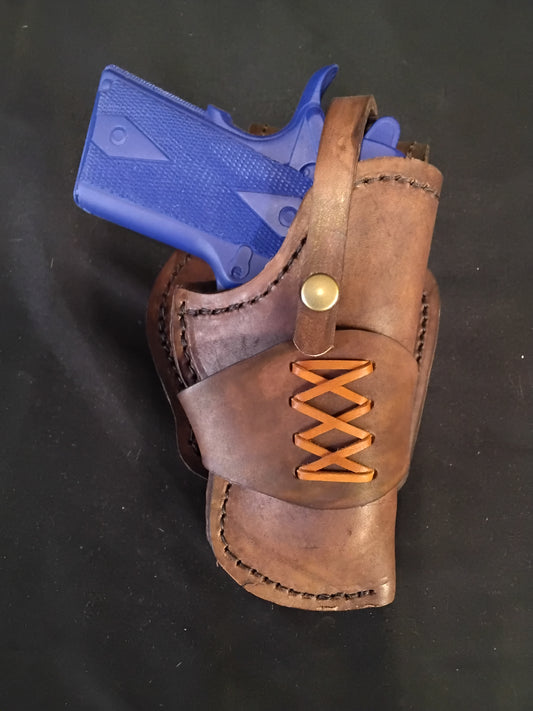 Holster 1911 - 3.5 inch English Chestnut and Saddle Tan