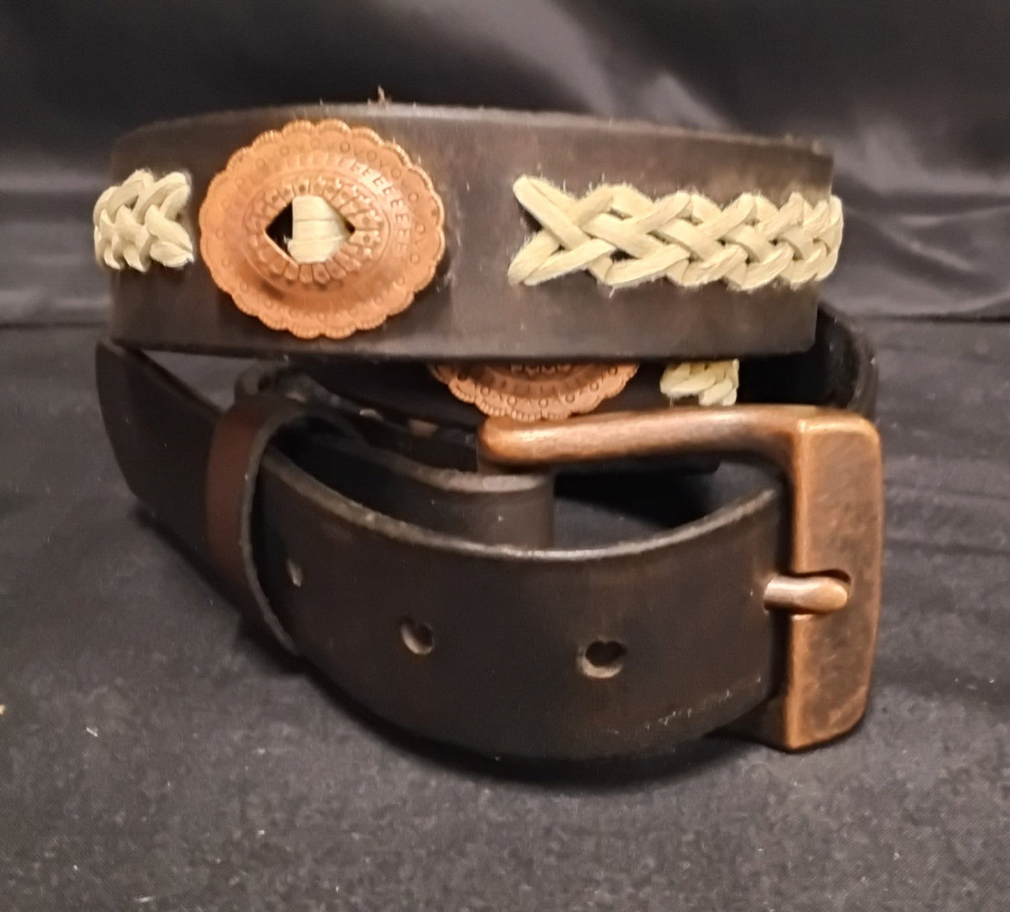 Belt - Copper and White