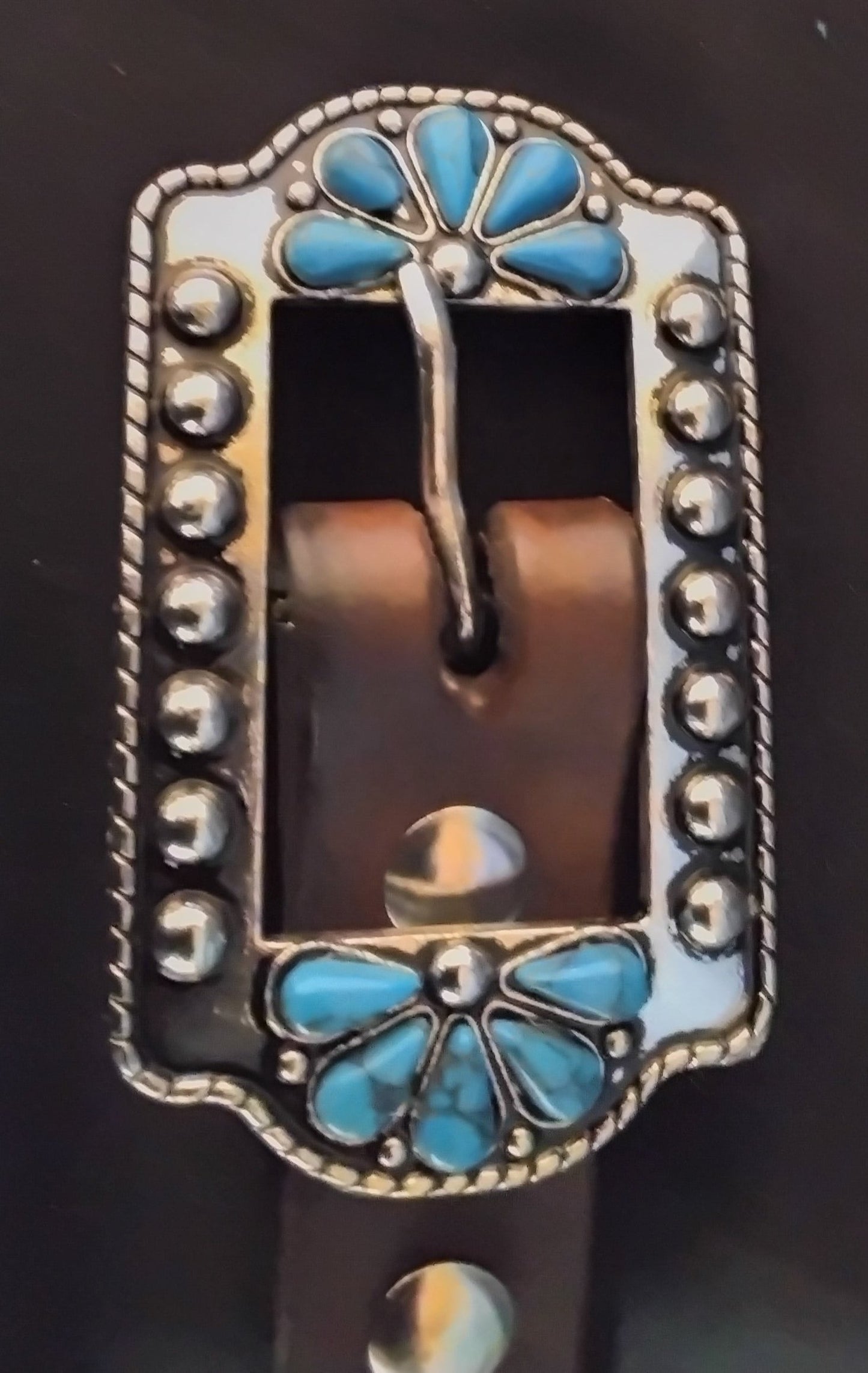 Belt - Turquoise and Black