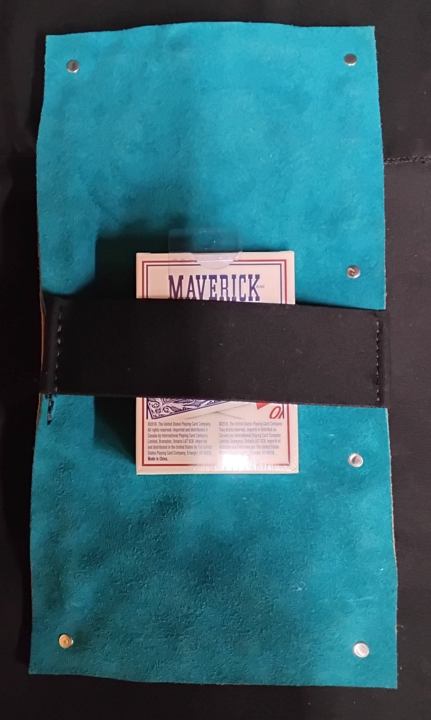 Cribbage Board - Water Buffalo and Turquoise